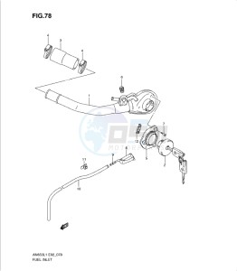 AN650 drawing FUEL INLET (AN650AL1 E24)