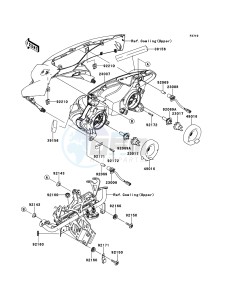 Z1000SX ZX1000GCF FR GB XX (EU ME A(FRICA) drawing Headlight(s)