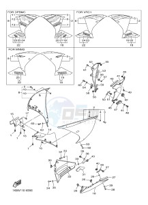 YZF-R1D 1000 (1KBV) drawing COWLING 2