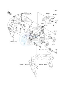 ZX 1200 B [NINJA ZX-12R] (B1-B4) [NINJA ZX-12R] drawing HEADLIGHT-- S- -