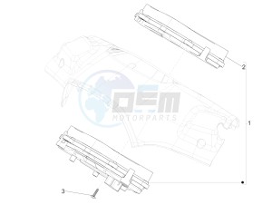 Sprint iGet 125 4T 3V ie ABS (APAC) drawing Meter combination - Cruscotto