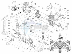 MP3 300 YOUrban ERL drawing Fork/steering tube - Steering bearing unit