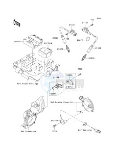 KVF 650 F [BRUTE FORCE 650 4X4I] (F6F-F9F ) F7F drawing IGNITION SYSTEM