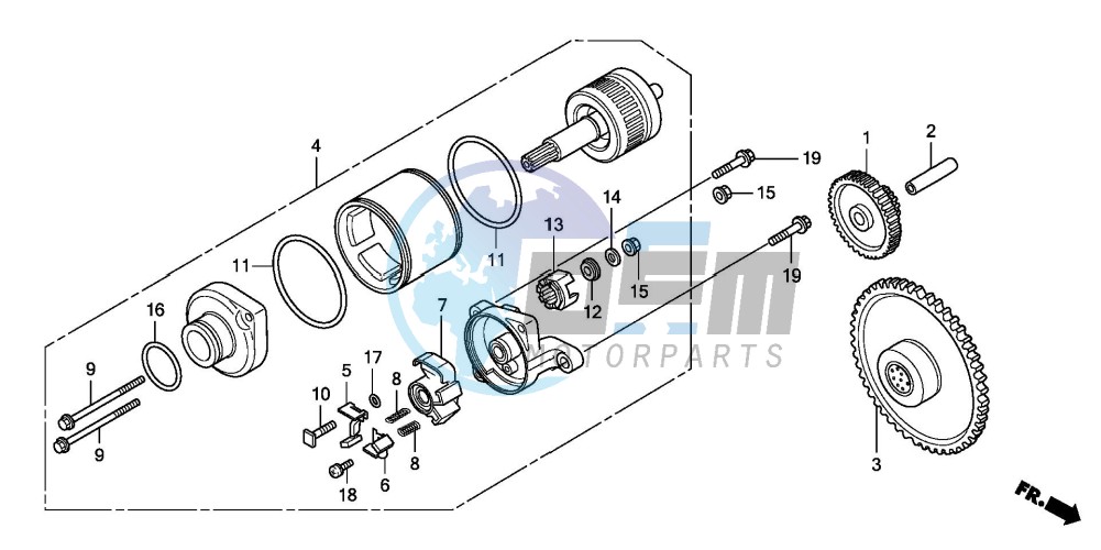 STARTING MOTOR (FES1257/A7)(FES1507/A7)