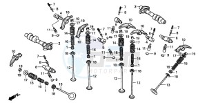 VT1100C3 drawing CAMSHAFT/VALVE