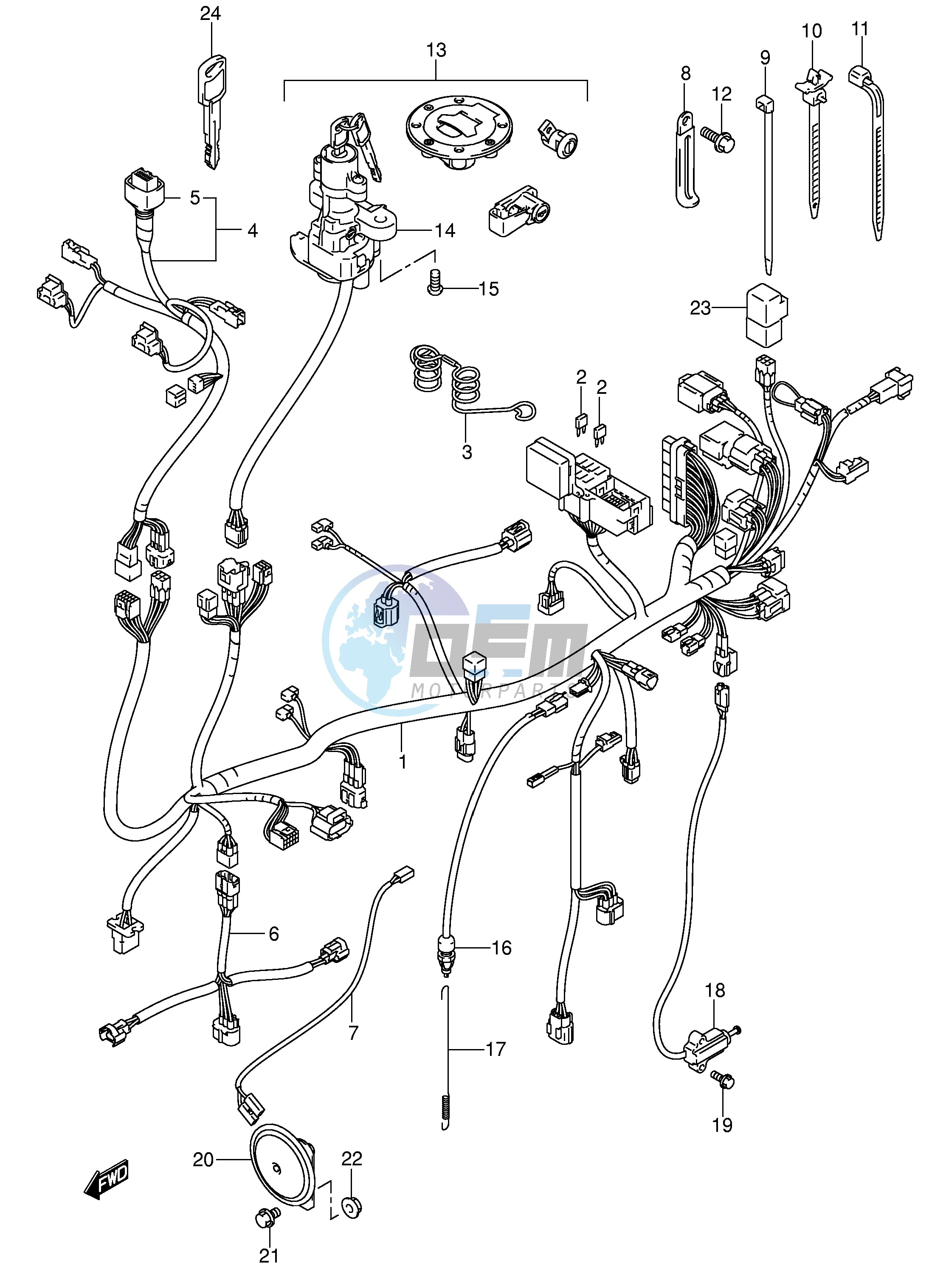 WIRING HARNESS (MODEL K2)