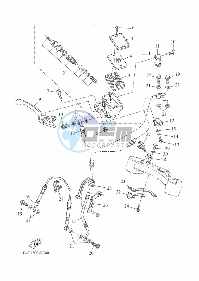 FRONT MASTER CYLINDER