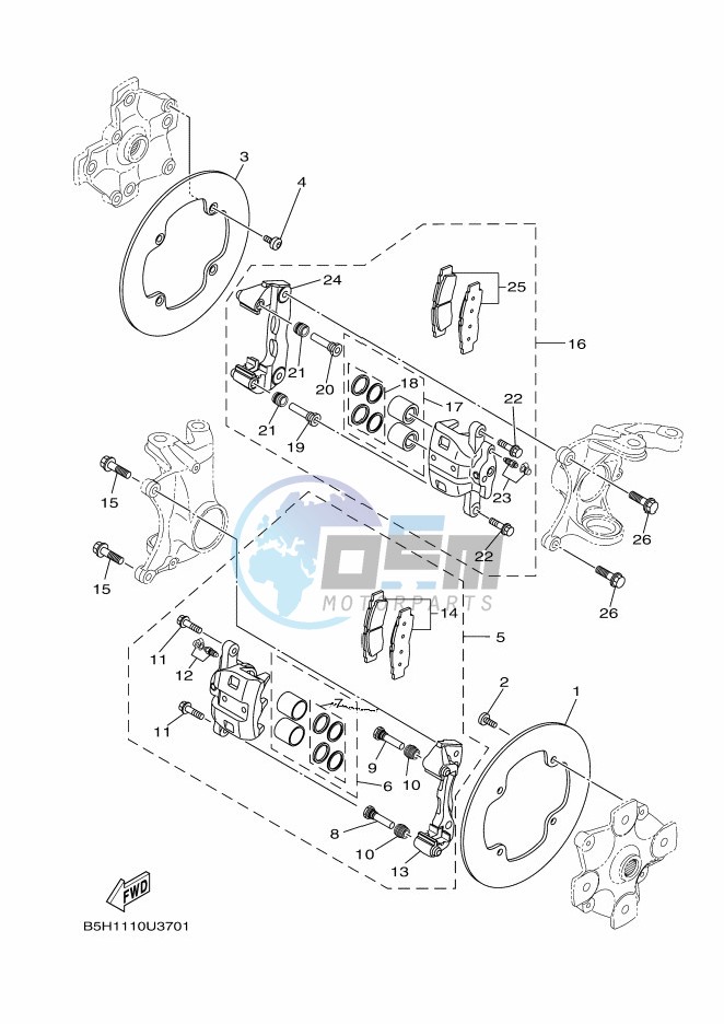 FRONT BRAKE CALIPER