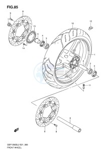 GSF-1250S ABS BANDIT EU drawing FRONT WHEEL