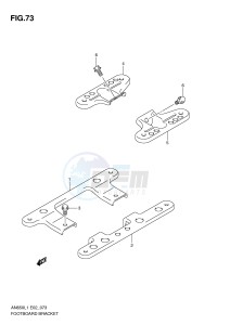 AN650 (E2) Burgman drawing FOOTBOARD BRACKET