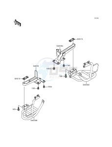 KLF 300 B [BAYOU 300] (B5-B9) [BAYOU 300] drawing FOOTRESTS