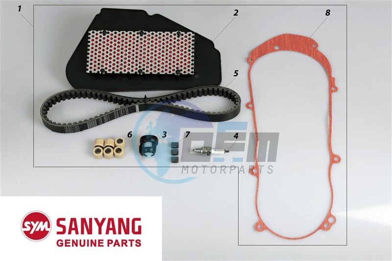 SERVICE KIT & PARTS GTS 125I