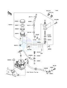 ER-6n ABS ER650B7F GB XX (EU ME A(FRICA) drawing Rear Master Cylinder