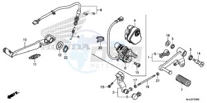 NC750SAF NC750S 4ED - (4ED) drawing PEDAL