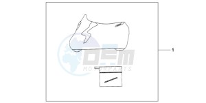 CB1000R9 Australia - (U) drawing INDOOR CYCLE COVER