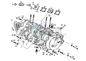 SENDA SM - 50 cc drawing CRANKCASE-COVER