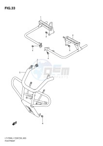 LT-F250 (E28-E33) drawing FOOTREST