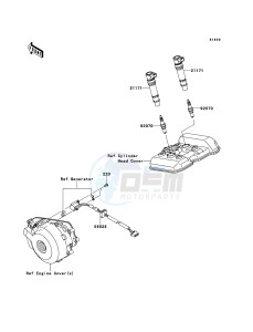 NINJA 250R EX250KCF GB XX (EU ME A(FRICA) drawing Ignition System