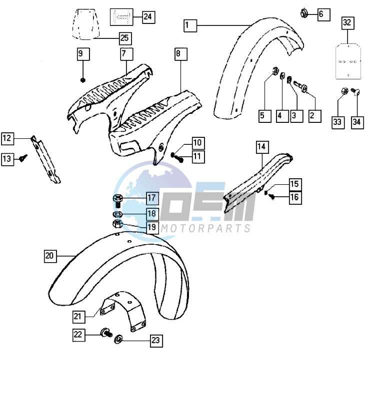 Mudguards-covers