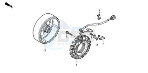 TRX350FE FOURTRAX ES drawing GENERATOR