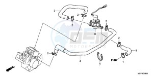 VFR800XD CrossRunner - VFR800X UK - (E) drawing AIR INJECTION VALVE