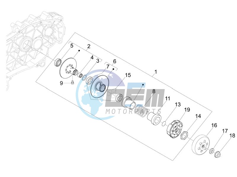 Driven pulley