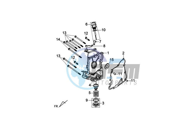 CRANKCASE RIGHT / START MOTOR