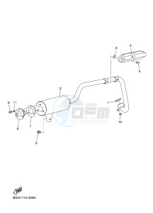 YFZ50 (BW43) drawing EXHAUST