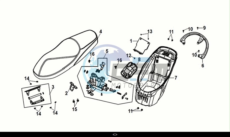 SEAT - REAR CARRIER