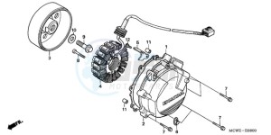 VFR800A9 France - (F / ABS CMF MME TWO) drawing GENERATOR