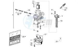 Mini RX 50 Entry drawing Carburettor