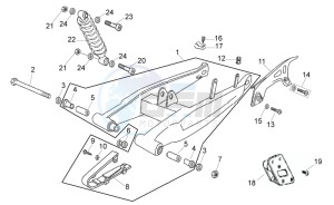 RX-SX 50 2006-2010 drawing Swing arm