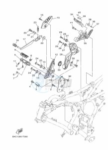 MT-07 ABS MTN690-A (B4CH) drawing STAND & FOOTREST 2