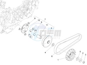 GTS SUPER 150 4T 3V IE NOABS E3 (APAC) drawing Driving pulley