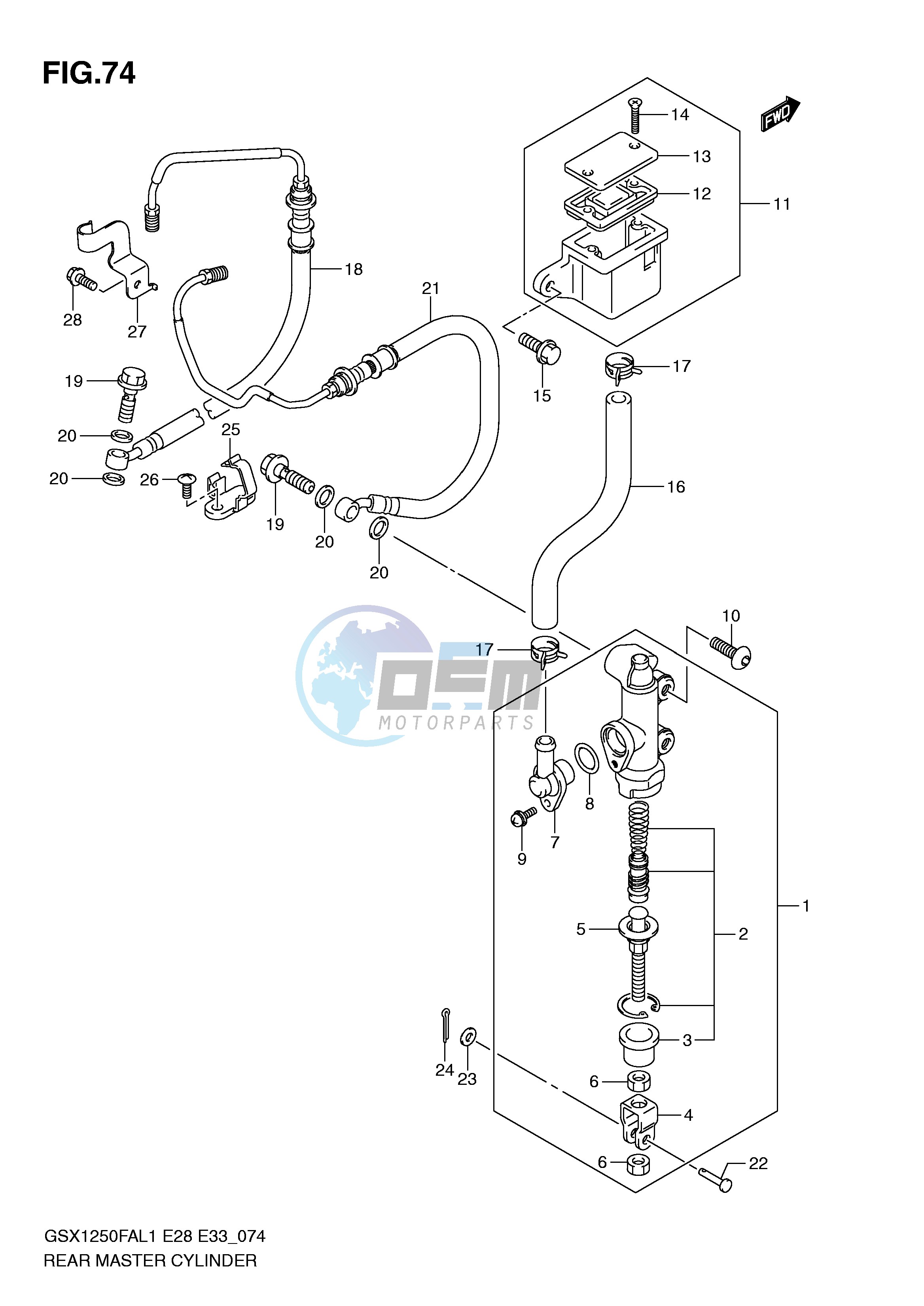 REAR MASTER CYLINDER