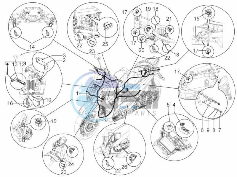 Main cable harness