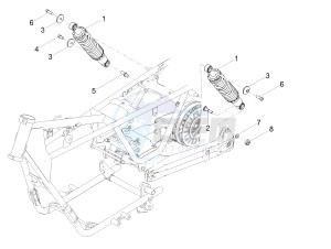 V7 III Stone 750 e4 (EMEA) drawing Shock absorber