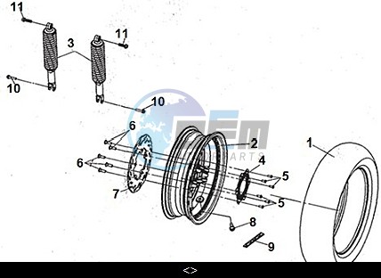 RR. CAST WHEEL