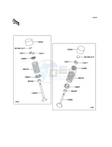 Z750 ZR750-J2H FR GB XX (EU ME A(FRICA) drawing Valve(s)