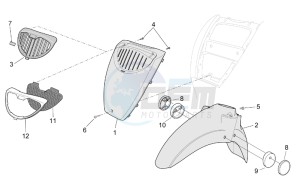 Scarabeo 50 Di-Tech drawing Front body II