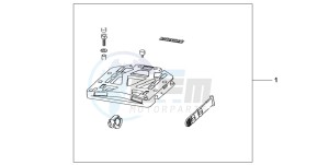 XL125V VARADERO drawing RR.CARRIER BASE