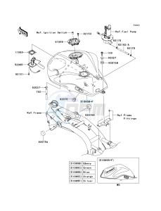 ZR 750 L [Z750 EU] (L7F-L8F) L8F drawing FUEL TANK