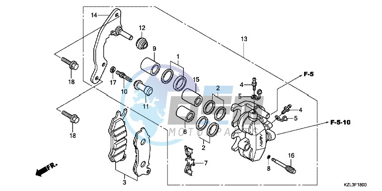 FRONT BRAKE CALIPER