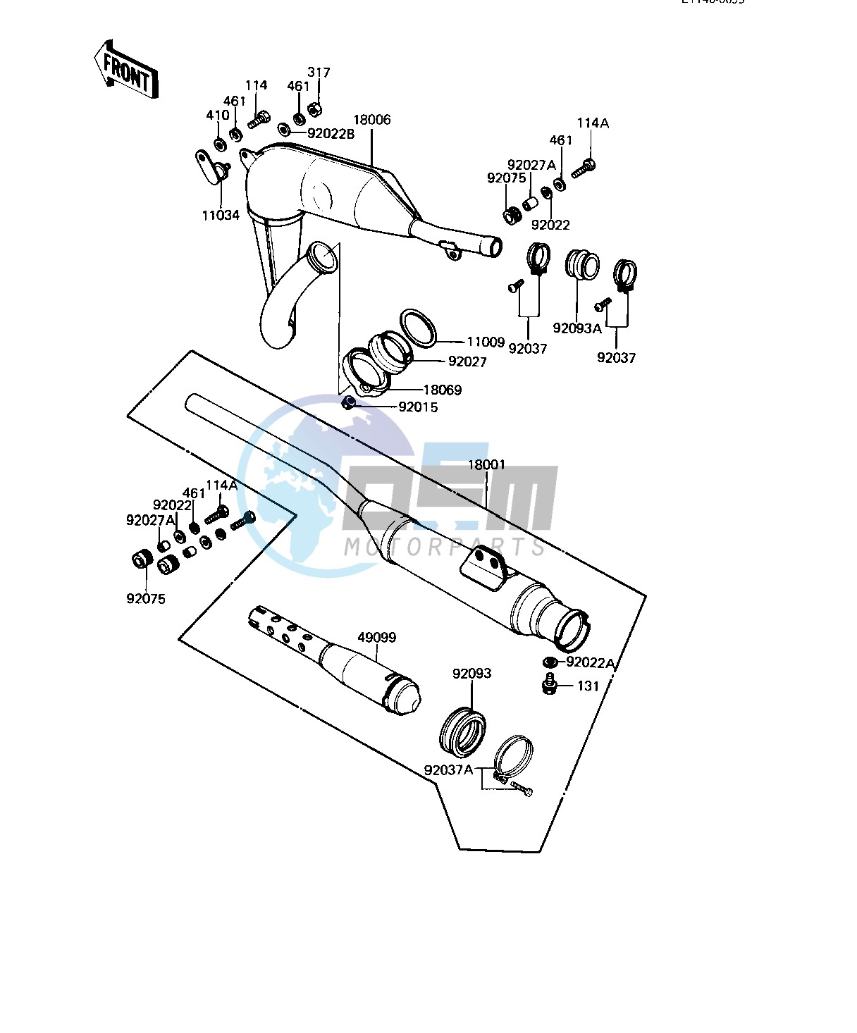 MUFFLER -- 82-83 A9_A10- -