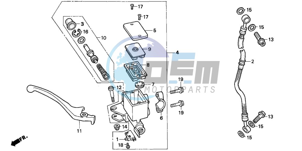 FRONT BRAKE MASTER CYLINDER