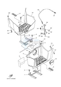 YFM700FWBD YFM70KPHG KODIAK 700 EPS HUNTER (2SM7) drawing STAND & FOOTREST