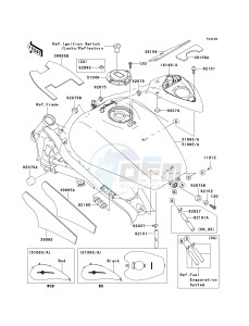 VN 1600 B [VULCAN 1600 MEAN STREAK] (B6F-B8FA) B8FA drawing FUEL TANK -- B8F_B8FA- -