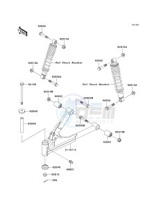 KAF 300 C [MULE 550] (C6-C7) [MULE 550] drawing SUSPENSION