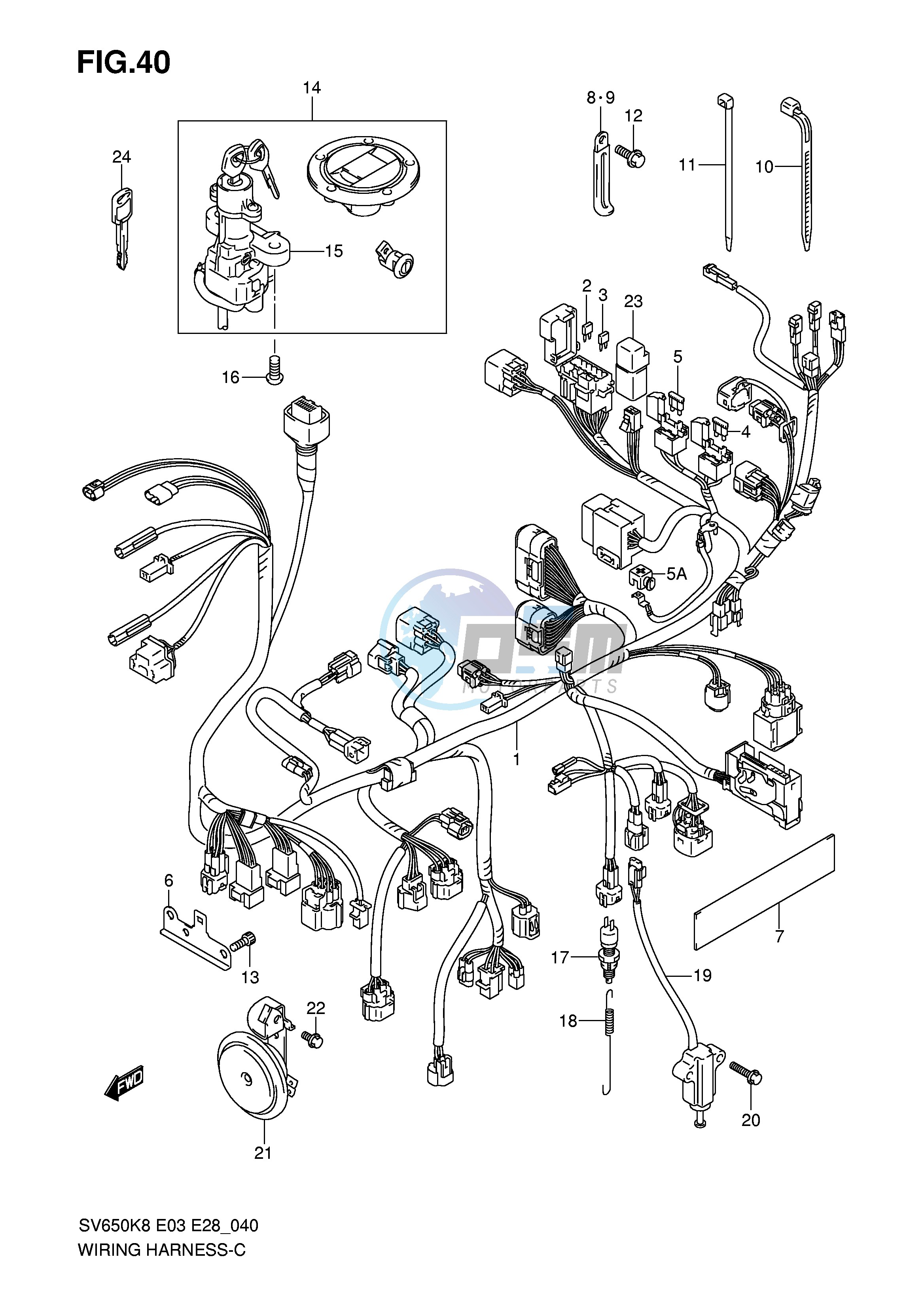 WIRING HARNESS (SV650AK8 AK9)