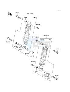 KVF750_4X4 KVF750D9F EU GB drawing Shock Absorber(s)